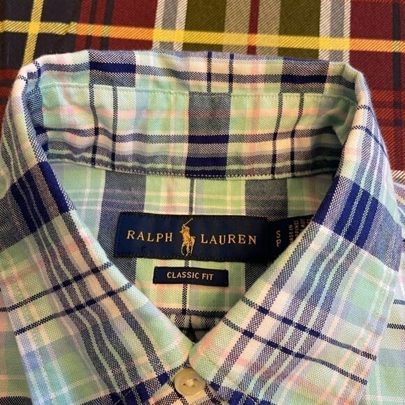 Ralph Lauren Classic Fit Men’s Plaid Button Down - Picture 3 of 9